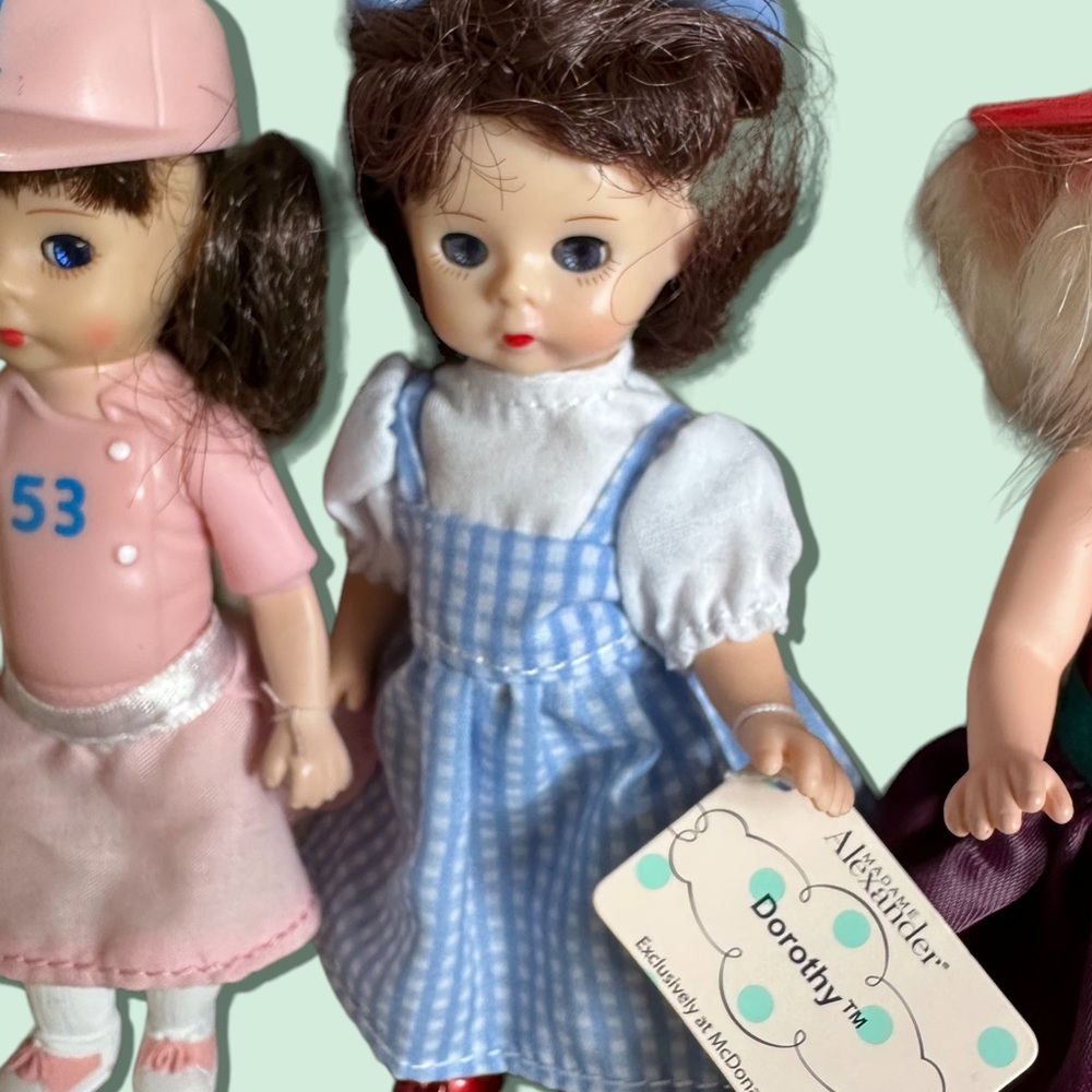 Set Of Four Madame Alexander Small 5” Dolls Dorothy Wicked Witch Baseball Rain - Picture 3 of 7